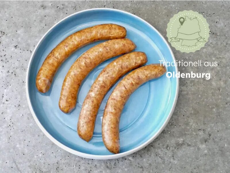 Oldenburger Pinkel 4 Pinkelwurst mit je 150 Gramm, 7,20